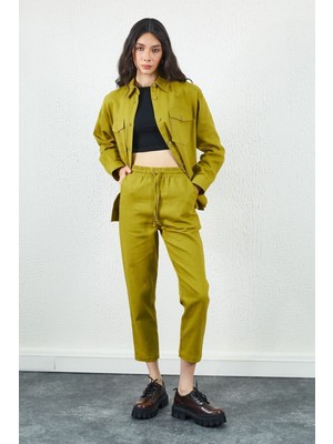 Edition Olive Gabardin Kadın Jogger Pantolon| EK100667567