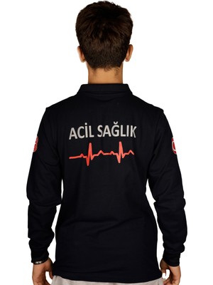 A Kalite 112 Acil Sağlık Polo Yaka Sweat Unisex Modeli