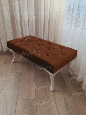 AldaGelsin 120 cm Kapitoneli Ayak Ucu Kapı Önü Antre Bench Puf
