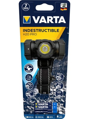 Varta İndestructible Kafa Feneri H20 Pro