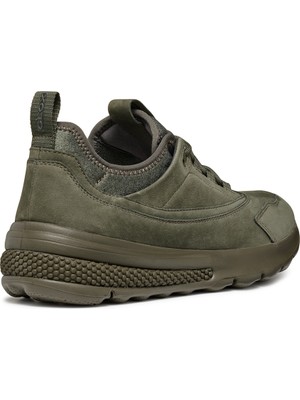 Geox Erkek Haki Spherica Bağcıklı Deri Sneaker U46Baa03215C3009