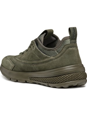 Geox Erkek Haki Spherica Bağcıklı Deri Sneaker U46Baa03215C3009