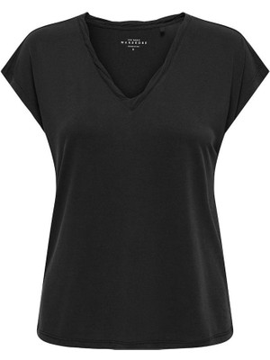 Only Kadın V Yaka Basic T-Shirt - 15326642