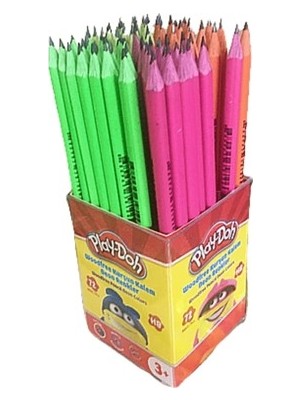 Play-Doh Woodfree Kurşun Kalem Neon 12'li Paket