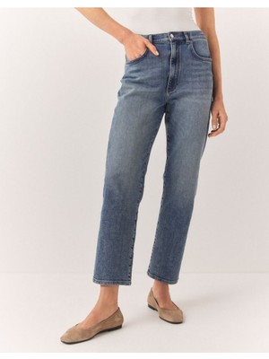 The White Company Kadın Marlow Ankle Grazer Düz Paça Jean Pantolon