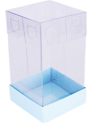 Asetat Kutu Altı Karton 5 x 5 x 9  cm  (50 Adet)  Mavi