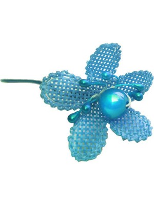 Çiçek Incili ve Tomurcuklu (72 Adet)  Mavi