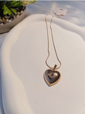 Xuping Jewelry Göz Detaylı Kalp Figürlü Kolye