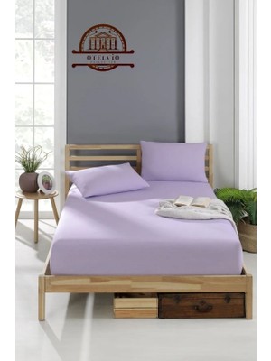 Otelvıo Pamuklu Ranforce Kumaş Lastikli Fitted Yastıklı Çarşaf Seti (Tüm Ebatlar)