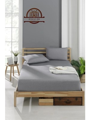 Otelvıo Pamuklu Ranforce Kumaş Lastikli Fitted Yastıklı Çarşaf Seti (Tüm Ebatlar)