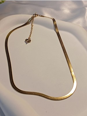 Stainless Steel Gold Italyan Zincir Kolye