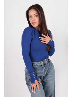 Fashion Friends 24K0023K1 Kadın Bisiklet Yaka Kazak
