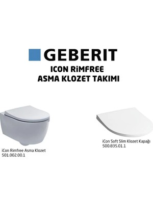 Geberit Icon Rimfree Asma Klozet Set 501.659.00.1