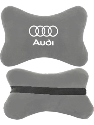 1Araba 1Ev 2'li Set Audi Araçlarla Uyumlu Ortopedik Oto Boyun Yastığı
