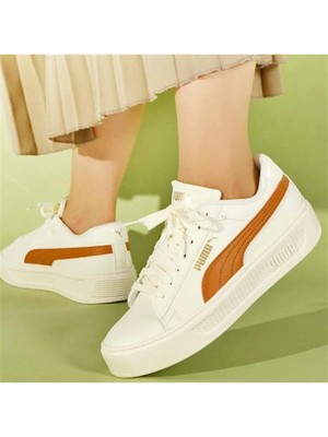 Puma Smash Platform V3 Kadın Günlük Spor Ayakkabı 390758-12 Çok Renkli