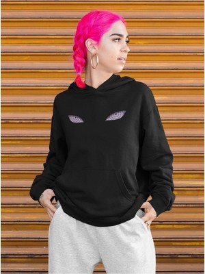 Cngz Shop Naruto Uchiha Madara 2 Sırt Baskılı Kapüşonlu Sweatshirt, Unisex Oversize Anime Baskılı Hoodie