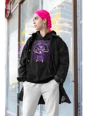 Cngz Shop Jujutsu Kaisen Yuta Okkotsu Baskılı Kapüşonlu Sweatshirt, Unisex Oversize Anime Baskılı Hoodie