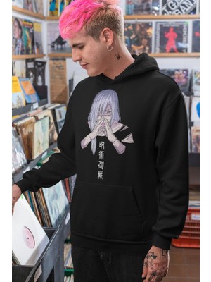 Cngz Shop Jujutsu Kaisen Mahito Baskılı Kapüşonlu Sweatshirt, Unisex Oversize Anime Baskılı Hoodie