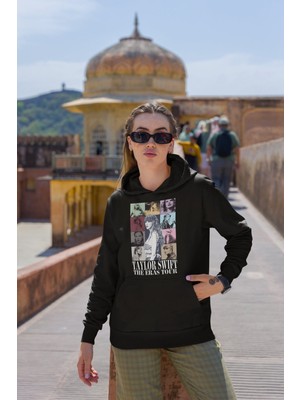 Cngz Shop Taylor Swift The Eras Tour Baskılı Kapüşonlu Sweatshirt, Unisex Oversize Taylor Swift Baskılı Hoodie