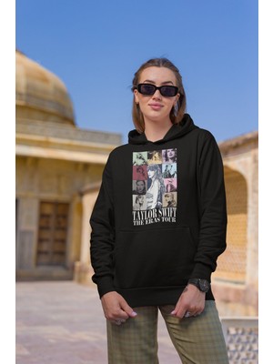 Cngz Shop Taylor Swift The Eras Tour Baskılı Kapüşonlu Sweatshirt, Unisex Oversize Taylor Swift Baskılı Hoodie