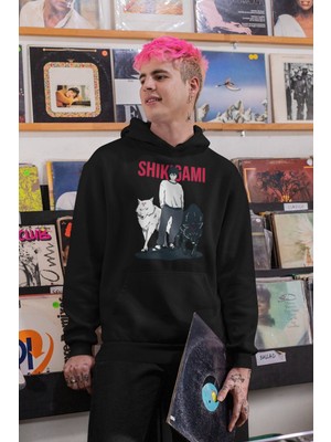 Cngz Shop Jujutsu Kaisen Megumi Fushiguro Baskılı Kapüşonlu Sweatshirt, Unisex Oversize Anime Baskılı Hoodie