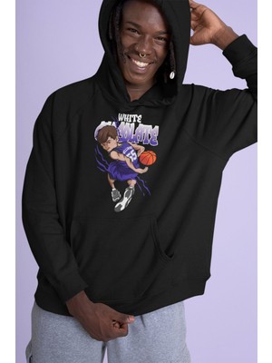 Cngz Shop Jason Williams Baskılı Kapüşonlu Sweatshirt, Unisex Oversize Basketbol Baskılı Hoodie