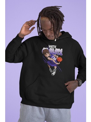 Cngz Shop Jason Williams Baskılı Kapüşonlu Sweatshirt, Unisex Oversize Basketbol Baskılı Hoodie