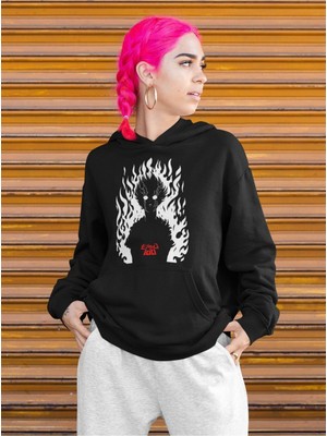 Cngz Shop Mob Psycho 100 Baskılı Kapüşonlu Sweatshirt, Unisex Oversize Anime Baskılı Hoodie