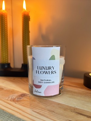 Luxury Soya Mumu Vegan Organik Kokulu Mum Hediyelik Dekoratif Mum