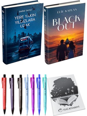Blackout Ciltli ve Yere Yakın Yıldızlara Uzak Ciltli Emine Tavuz 2'li Set + Hediyeli