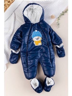 Babymod Peluş Astarlı Kız Erkek Ebek Astronot Tulum