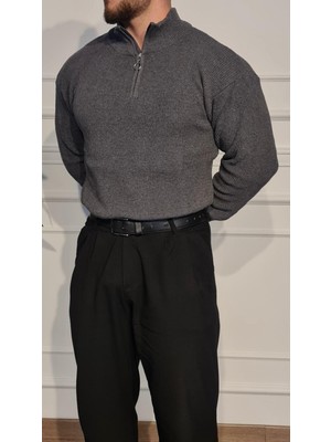 Kastrioti Yarım Fermuarlı Kazak