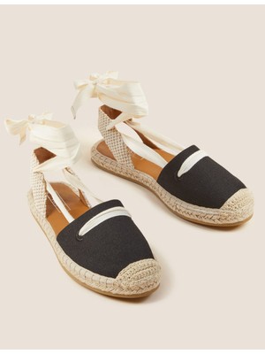 Marks & Spencer Bağlama Detaylı Canvas Espadril