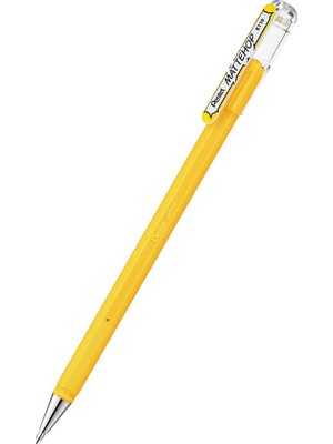 Pentel Mattehop 1.0mm Siyah Kağıda Yazabilen Jel Kalem Sarı