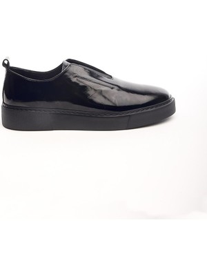 Hakiki Deri Lastik Bağcıklı Erkek Sneaker