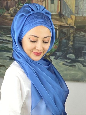 Butik AmbarButik Ambar Topkapı Çapraz Drapeli Fransız Şifon  Hazır Şal