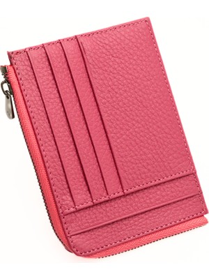 Willpolo Deri Fermuar Bölmeli Kadın Cüzdan Kartlık Büyük Boy