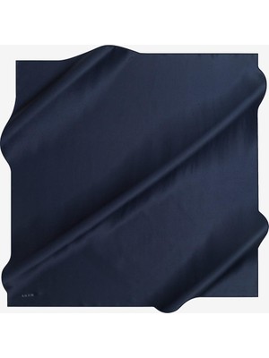 Aker Düz Ipek Eşarp Twill -  Lacivert 921