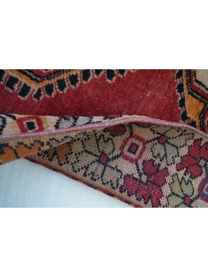 DesignEv 53X53 cm El Dokuma Küçük Boy Kapı Önü Kilim Harika Kondisyonlu Kilim