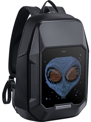 Divoom Pixoo Cyberbag Siyah Piksel LED Ekranlı Sırt Çantası