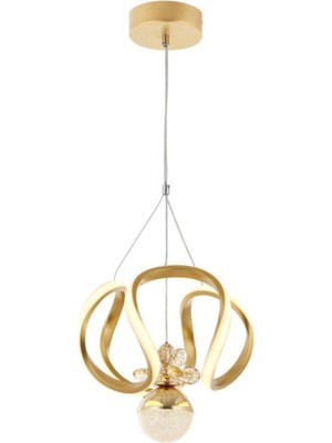 Woodhub 1688-30 Sarı LED Avize