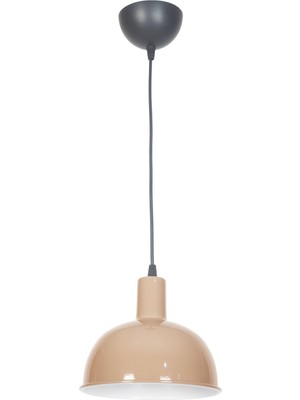 Woodhub Prag Modern Tasarım Kahve Renk Metal Cafe - Mutfak Tekli Avize