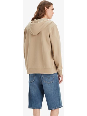 Levi'S Erkek Kapüşonlu Düz Fermuarlı Sweatshirt - A7770-0002