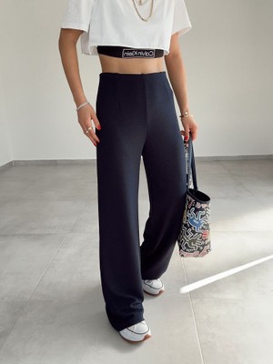 Yüksek Bel Likralı Jean Pantolon 90 cm