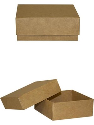 Karton Kapaklı Kutu 10X10X4 Cm 12'Li