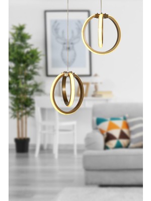 Woodhub Sezen 3 Renk Ledli 2.li Avize Eskitme