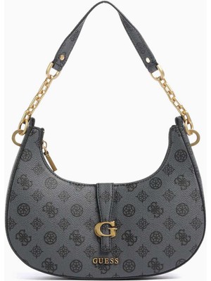 Guess Kuba Top Compartment Monogram Omuz Çantası