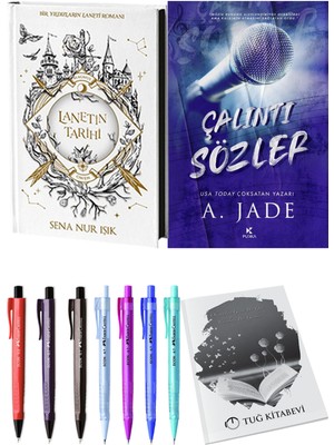Çalıntı Sözler ve Lanetin Tarihi Sena Nur Işık 2li Set + Hediyeli