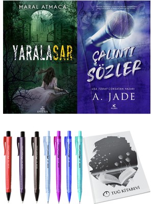 Çalıntı Sözler ve Ephesus Yayınları Yaralasar 2 Maral Atmaca 2'li Set + Hediyeli