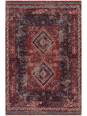 Cool Halı Mabel MB 02 Multy Anadolu Kilim Antik Desenli Kaymaz Taban Yıkanabilir Vintage Dokuma Makine Halısı